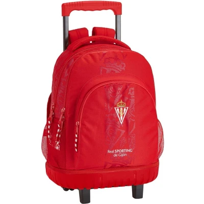Afbeelding van Schoolrugzak met Wielen Compact Real Sporting de Gijón Rood