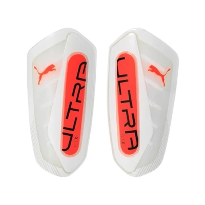 Afbeelding van Puma Ultra FLEX Sleeve Unisex Scheenbeschermers, Maat: XS, White/glowing red