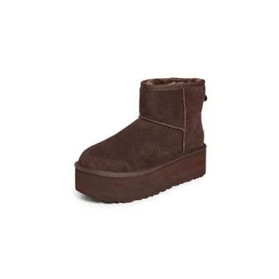 Afbeelding van Ugg Dames Classic Mini Platform Boots Bruin maat 39