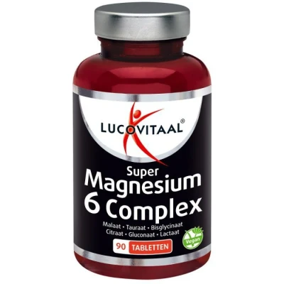 Afbeelding van 2+2 gratis: 3x Lucovitaal Magnesium Super 6 Complex 90 tabletten