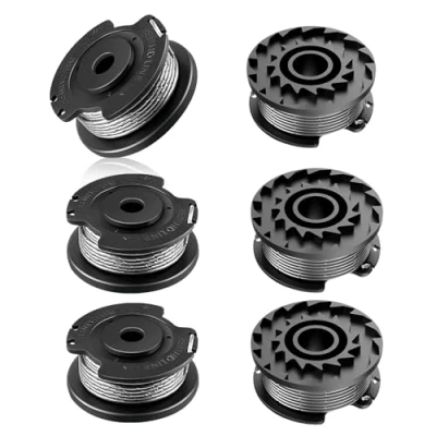 Afbeelding van CHIHOLEN 6 stuks grastrimmer draadspoel compatibel met F016800569 F016800385, reservedraadspoel voor Bosch Art 23 SL/26 SL, EasyGrassCut 23/26/18/18 230/18 260/18 26, Ø 1,65 mm 4,9 m lengte spoelen