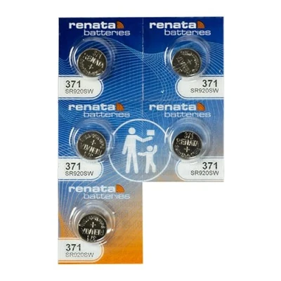 Afbeelding van 371 Horloge batterij Strip van 5 Batterijen
