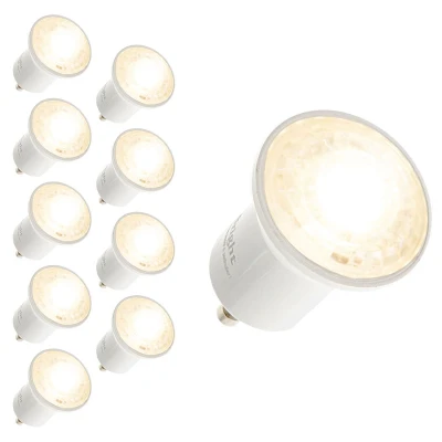 Afbeelding van Voordeelpak GU10 led spot 2,8 Watt, dimbaar, 2,8W vervangt 25W, warm wit (2700K), 180 lumen, 230V, Ø35mm diameter