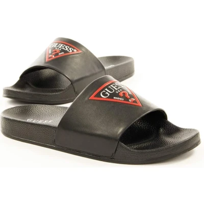 Afbeelding van Guess Homme Classic Slider Met Driehoekig Logo Maat 44