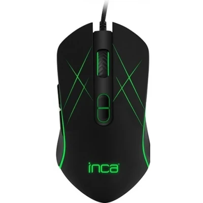Afbeelding van INCA IMG GT12 6 LED SOFTWEAR/ SILENT gaming MOUSE / 3200 dpi 7 knoppen Macro Software.