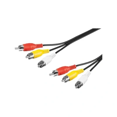 Afbeelding van Goobay 50380 Composite Audio Video verbindingskabel, 3x Cinch