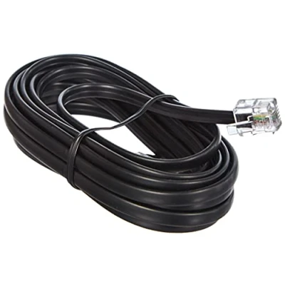 Afbeelding van Goobay 50317 modulaire kabel (2x RJ11 stekker, 4 polig, bezet) 3m, zwart