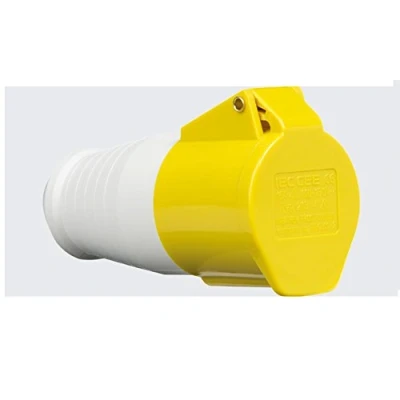 Afbeelding van Knightsbridge IN002 110V IP44 16A stekker 2P+E, 110V, geel
