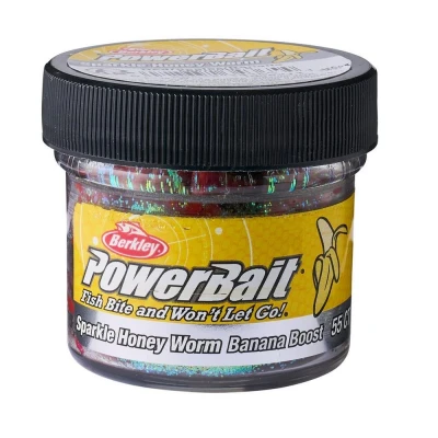 Afbeelding van Berkley Powerbait Power Scales Honey Worm Creature Bait 2.5cm (55 Stuks) Red/Scales Forel kunstaas