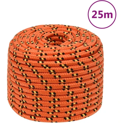 Afbeelding van vidaXL Boottouw 12 mm 25 m polypropyleen oranje