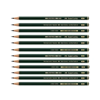 Afbeelding van Faber Castell 205047 Potlood 9000, hardheid graad HB, 12 stuks