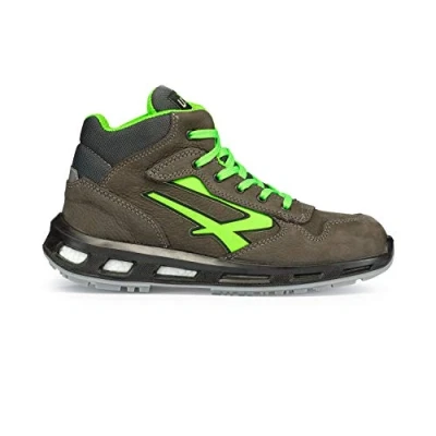 Afbeelding van U Power Red Lion Hummer, veiligheidsschoenen, hoog, lichtgewicht en flexibel, anti perforatie, met Infinergy inzetstuk, aluminium neus Grey &amp; Green 47