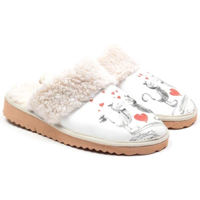 Afbeelding van Goby Kissing Cats Dames Pantoffels Anti slip Handgemaakt Premium Kwaliteit Maat 41