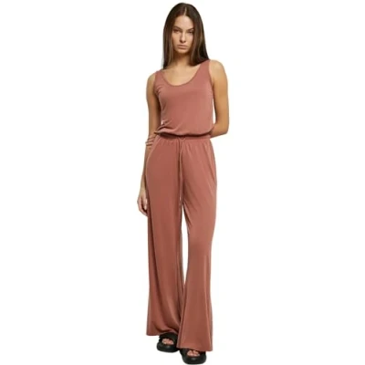 Afbeelding van Urban Classics Sleevless Jumpsuit, Dames, Maat: XS, Terracotta