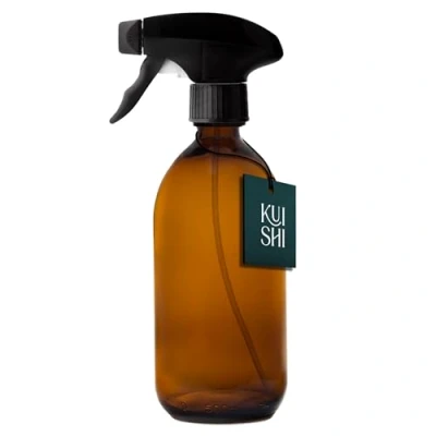 Afbeelding van Kuishi Amberbruine 500 ml spuitfles met Black Mister mondstuk, stream BPA vrije materialen, geschikt voor alle vloeistoffen, hogedruk power trigger, enkel 1 pak