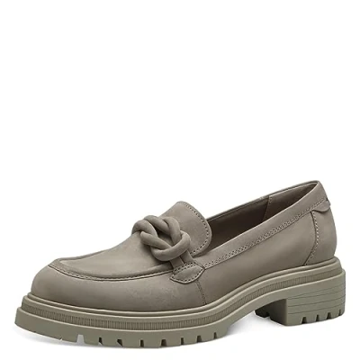 Afbeelding van Tamaris Instappers, Dames, Maat: 37, Taupe Leer