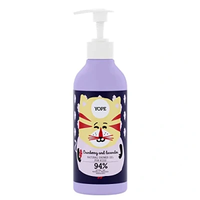 Afbeelding van Douchegel voor kinderen, cranberry en lavendel, 400 ml