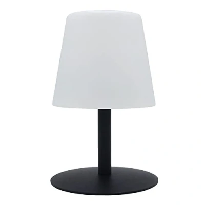 Afbeelding van Snoerloze tafellamp LUMISKY STANDY MINI Donker H25 cm Zwarte stalen voet Warm wit en wi...