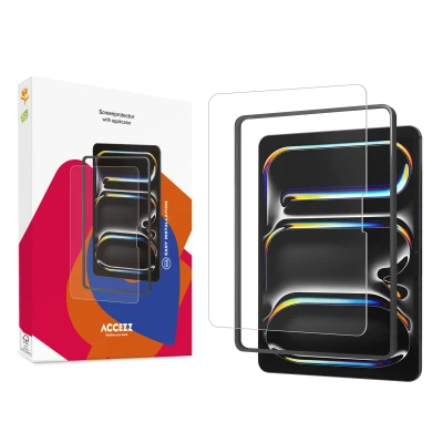 Afbeelding van Screenprotector iPad Pro 13 (2024) M4: Accezz Glass + Applicator tablet