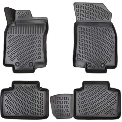 Afbeelding van Elmasline Design 3D rubberen mattenset voor Nissan X Trail (T31) bouwjaar 2007 2013 extra hoge rand van 5 cm