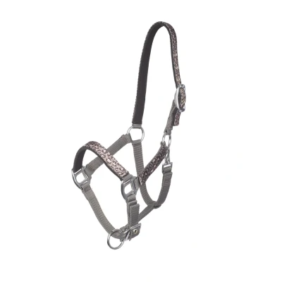 Afbeelding van MHS Halster &quot;Leopard Love&quot; Full Grijs