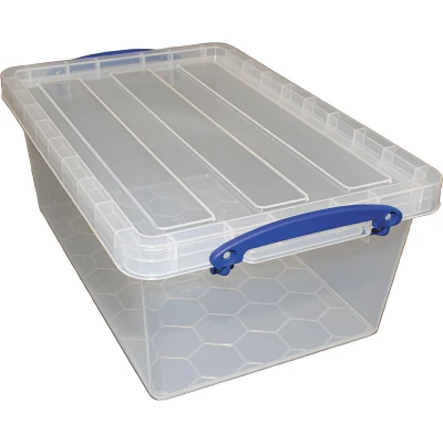 Afbeelding van Really Useful Box Opbergdoos 10,2 L, Nestbaar, Transparant