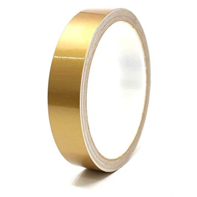 Afbeelding van 10 Meter sierstrips Auto Motorfiets Boot Model exterieur maken kleur selectie Finest Folia Decoratieve Strips Side Zelfklevende Waterdichte (15mm breedte, Goud glans)