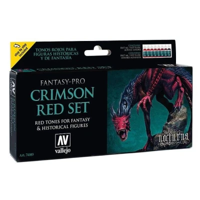 Afbeelding van Fantasy Pro Crimson Red Set 8 kleuren 17ml 74103