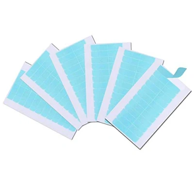Afbeelding van Vervangende tapes plakstrips 72 stuks plakband voor tape extensions, super haarverlengingen, haarinslag, pruikenband, dubbelzijdig
