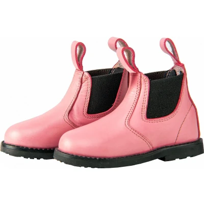 Afbeelding van Horka Stal /rijschoen Jodhpur mini Junior Leer Roze Maat 22