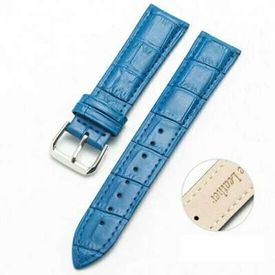 Afbeelding van Crocodile leren bandje Blauw Xiaomi Redmi Watch 5 Active / Lite