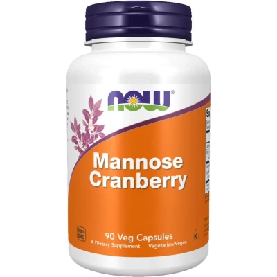 Afbeelding van Now Foods Mannose Cranberry 90v ules