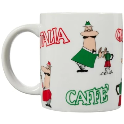 Afbeelding van Bialetti Mug Tricolore Omino 315 ml Koffiebeker