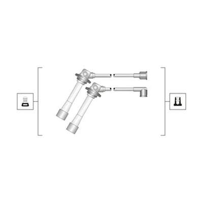 Afbeelding van MAGNETI MARELLI 941319170083 Bougiekabelset