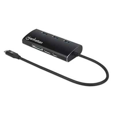 Afbeelding van MANHATTAN USB C 3.2 Gen 1 Adapter,HDMI,USB,USB PD,RJ45,SD