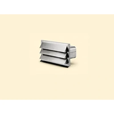 Afbeelding van Rooster met terugslagklep voor luchtafvoerbuizen aansluitmaat 215mm x 84mm