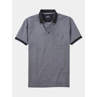 Afbeelding van OLYMP Casual Regular Fit Polo shirt Korte mouw zwart
