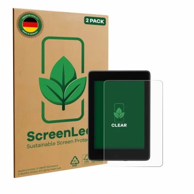 Afbeelding van ScreenLeaf Screenprotector voor Amazon Kindle Paperwhite 2018 (10. Gen.) Duurzame schermbescherming Folie Beschermfolie transparant (2 Stuks)