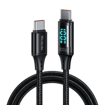 Afbeelding van Mcdodo USB C Oplader Data Kabel Incl. Digitale Display Lader Snellader Functie 1.2 Meter