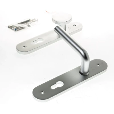 Afbeelding van D4E alu.vastdraaibaar f1 deursch. afger. knop/kruk l model pc72 r/wijz
