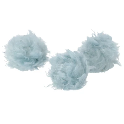 Afbeelding van Adori Speelgoed Fluff Balls Kattenspeelgoed 4x4x4 cm Blauw