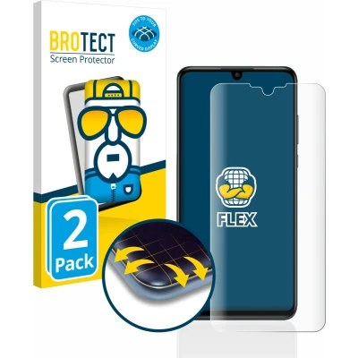 Afbeelding van BROTECT Screenprotector voor Huawei P30 lite / New Edition Folie Beschermfolie transparant volledig dekking (2 Stuks)