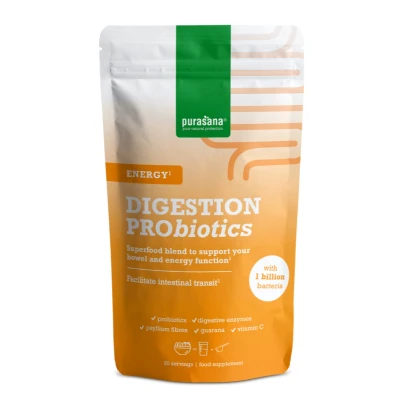 Afbeelding van Purasana Digestion Probiotics Energy Poeder 140GR