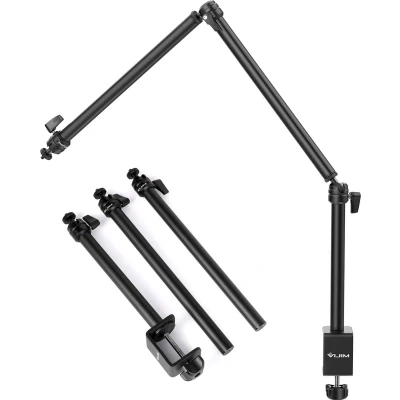 Afbeelding van VIJIM LS08 Statief met tafelklem en arm Drie delen Maximale hoogte 96 cm voor tafel/bureau tot 5 dik Zwart