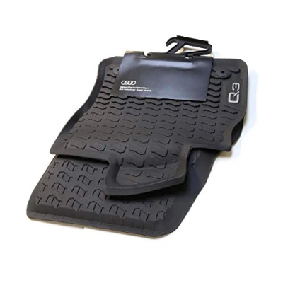 Afbeelding van Audi 83B061501041 Premium rubberen vloermatten voor alle weersomstandigheden, zwart, met Q3 opschrift