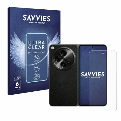 Afbeelding van Savvies Screenprotector voor OnePlus Open Folie Beschermfolie transparant (6 Stuks)