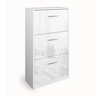 Afbeelding van Vicco Schoenklaprek &quot;Gizmo&quot;, Wit Hoogglans, 59 x 105 cm