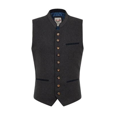 Afbeelding van Stockerpoint Herenvest Sirius klederdrachtvest, grijs (grijs donkerblauw, donkerblauw), 52