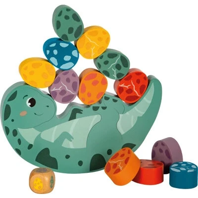 Afbeelding van small foot balspel &quot;Dino&quot;, stapelspel gemaakt van FSC® 100% gecertificeerd hout, voor kinderen vanaf 3 jaar, 12620