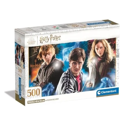 Afbeelding van Clementoni Puzzel Harry Potter 500 Stukjes Voor Volwassenen 14 99 Jaar, Hogwarts, Gemaakt In Italië 35535